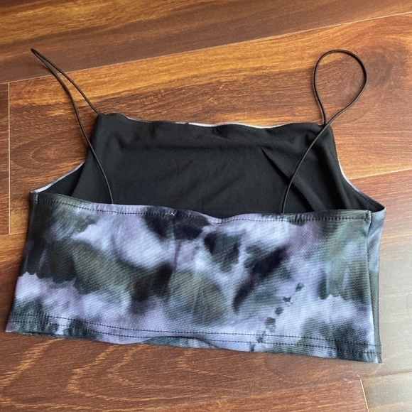 🌿SALE🌿TOPSHOP Tie Dye Crop top size 0 - Picture 2 of 3